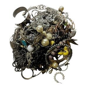 Vintage Modern Jewelry Lot 2.4lb Craft Repair Beads Chains Bracelets Necklaces‎